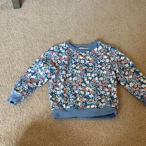 Little Sleepies Blue Floral Crewneck Sweatshirt